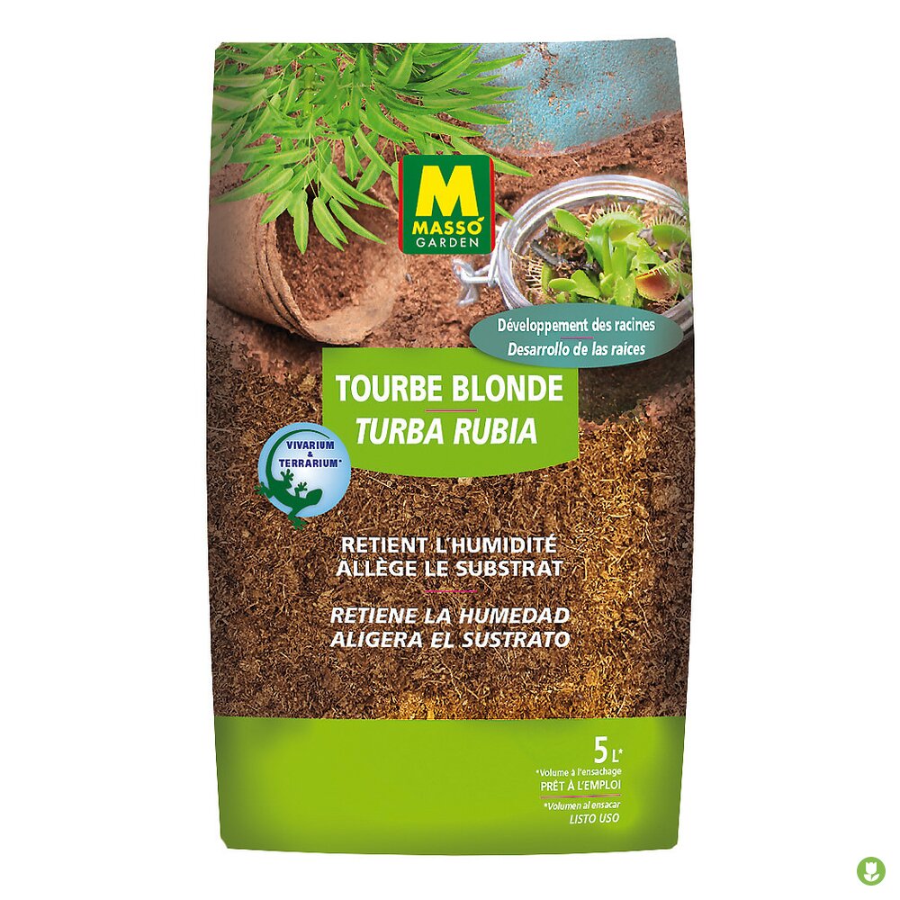 Musgo Sphagnum Massó 5L - Endanea Garden - Sustrato Vegetal
