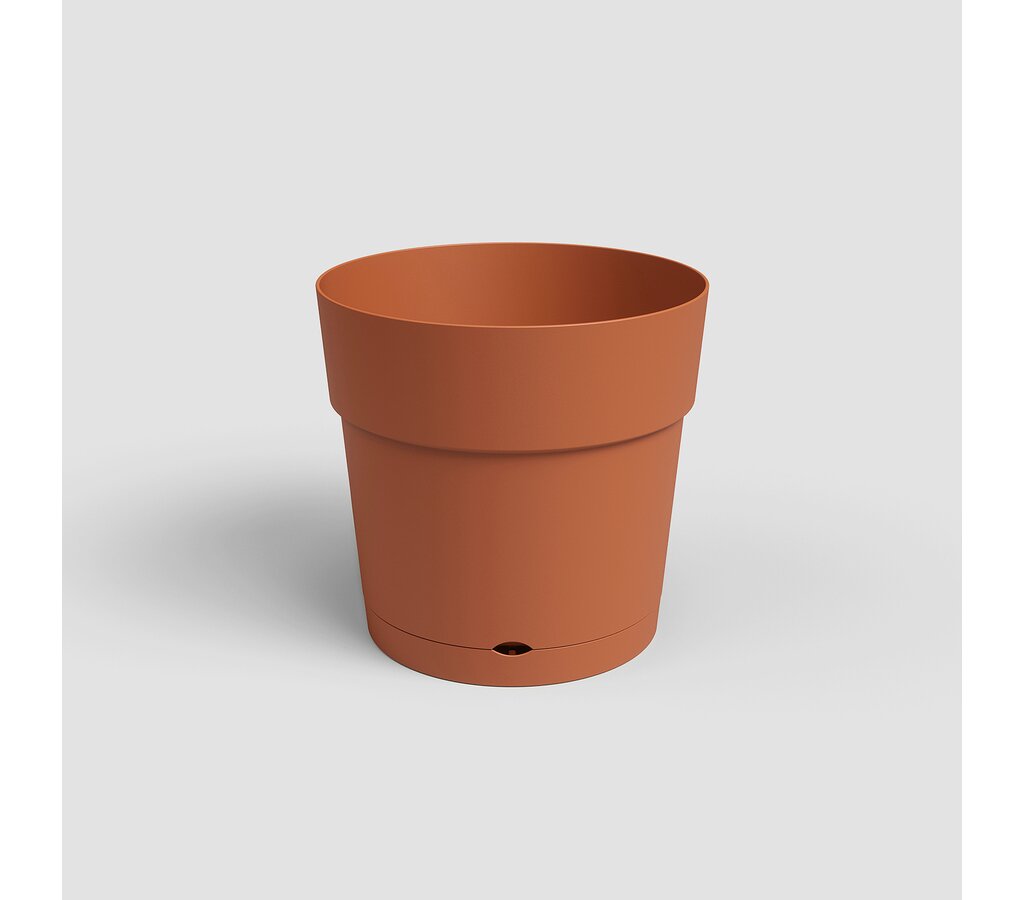 🌿 Artevasi Capri Olla Ancha Con Reserva De Agua – 50 Cm, Blanca, De Plástico Reciclado 🌿